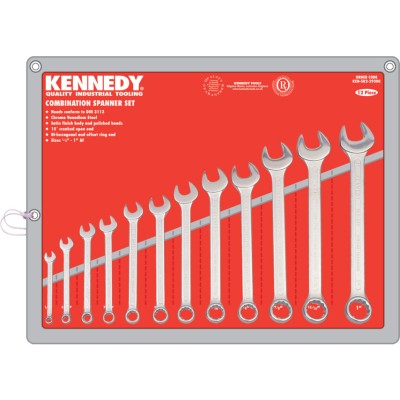 Kennedy Imperial, Combination Spanner Set, 1 4 - 1in., Set Of 12 - KEN5822930K