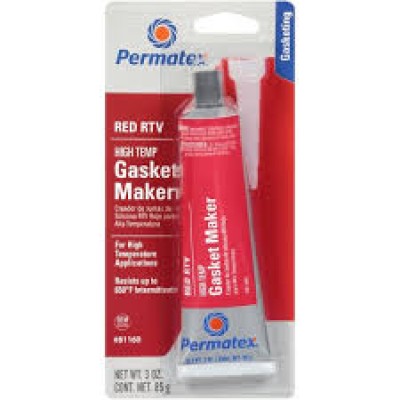 PERMATEXREDRTV SILICONE GASKET MAKER, 3 OZ 81160 85gsm