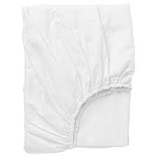 IKEA DVALA Fitted sheet, white, 90x200 cm