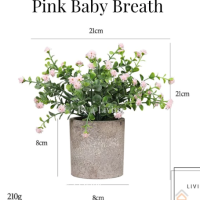 Artificial Plant - pink baby breath