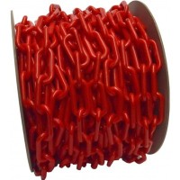 RED PLASTIC SAFETY CHAIN