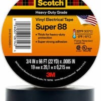 3M Scotch88 Vinyl Electrical Tape Super 88(BLK) 19mmx20m