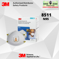 3M Particulate Respirator 8511, N95, with Valve, Dosh and Sirim Approved. Price per Box, 10 pcs per Box