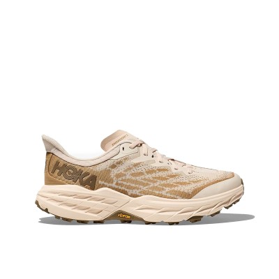 HOKA SPEEDGOAT 5 MEN'S RUNNING SHOES - VANILLA WHEAT (US 7)