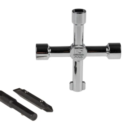 RS PRO Diecast Zinc 5-way Control Cabinet Key RS 439-3019