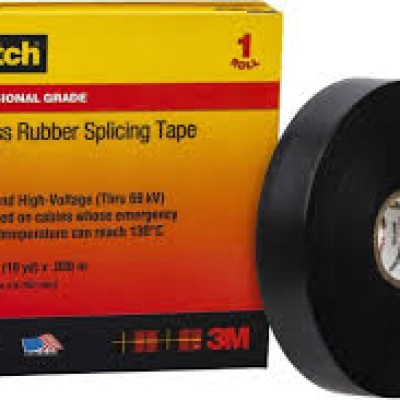 3M 130C RUBBER SPLICING TAPE SCOTCH LINERLESS 3 4" X 30'
