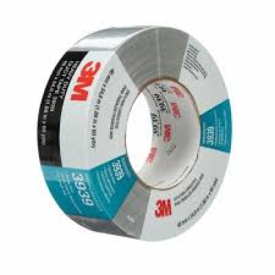 3M Heavy Duty Duct Tape 3939 Silver  Duct Tape Splicing Masking Made in Canada [1 Roll 48 mm x 54.8 m
