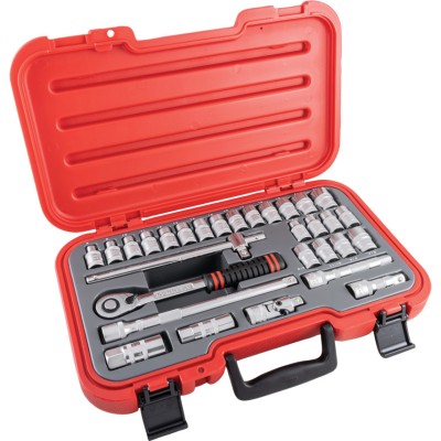 *Kennedy 1 2" Drive Socket Set, 30 Piece Metric and Imperial - KEN5827987K