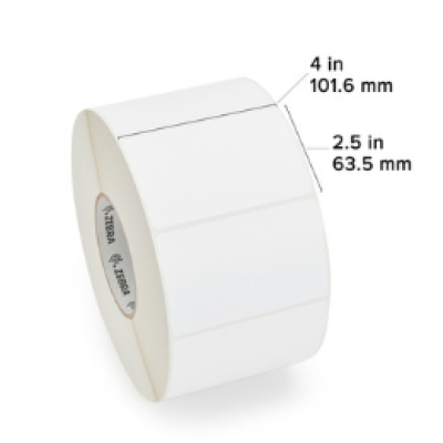 Zebra 101.6 mm  63.5 mm (4" x 2.5") Z-Ultimate 2000T Label (Case)