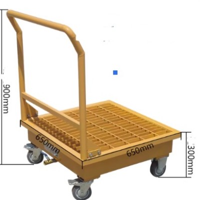 single drum trolley c w drip pan