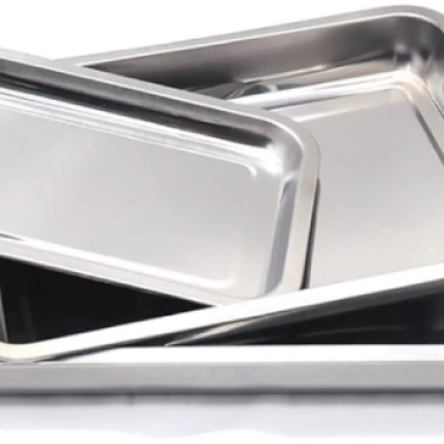 Toffi Stainless Steel Oven Rectangular Baking Pan Serving Tray Size 60cm