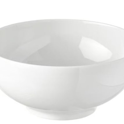 Bowl, rounded sides white, 19 cm