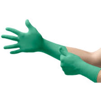 Ansell 92-605 Green Powder-Free Nitrile Disposable Gloves