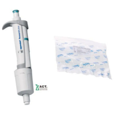 Eppendorf Research Plus 1-Channel Pipette 1-10 mL, Turquoise including EpT.I.P.S.-Sample Bag