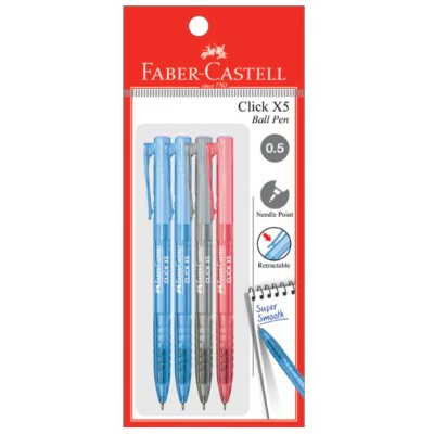 Faber Castell Click X5 Ball Pen 4 in 1