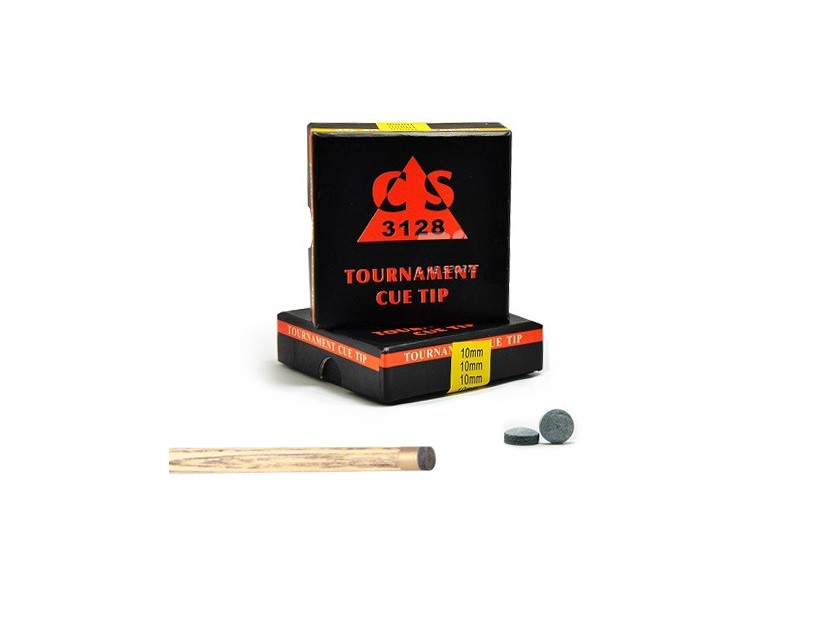 CS 3128 Tournament Cue Tip For Pool & Snooker (Box Of 50)