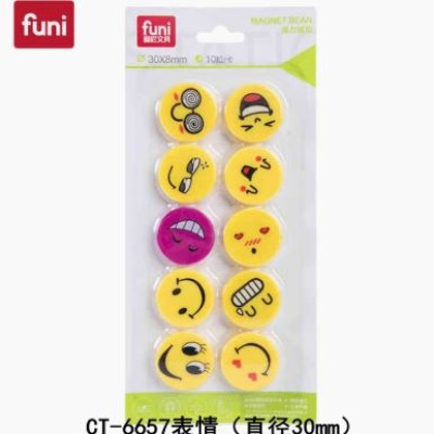 Whiteboard magnetic digital smiley 3cm x 10 pcs