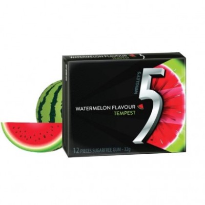 Wrigley's 5 Gum peppermint Cobalt | watermelon Tempest (12 sticks) - Watermelon Tempest