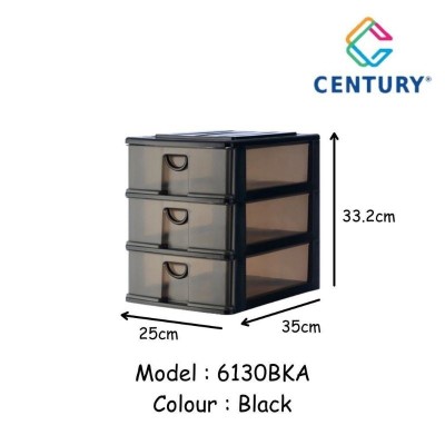 *Century Mini Drawer A4 3 Tier