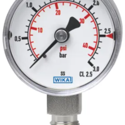 WIKA 1 8 in NPT Process Pressure Gauge, 40 mm, 400 bar