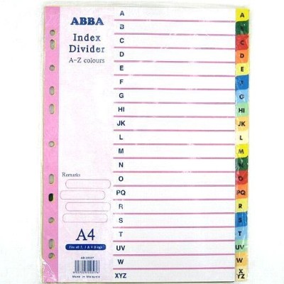 ABBA INDEX DIVIDER A-Z AB22027