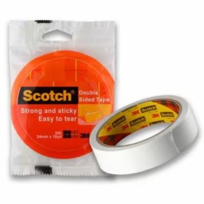 3M Scotch Double Sided Tissue Tape 200 (10yards) 24mm