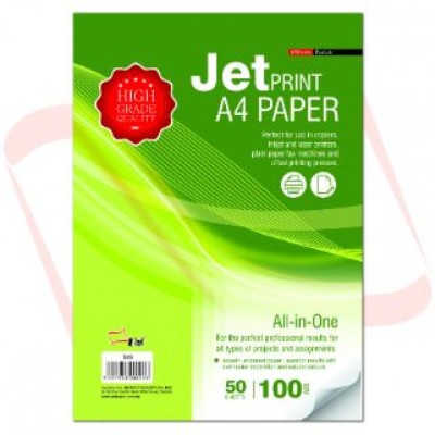 Uni Paper A4 Jet Print Paper 50's 100Gsm (S43)