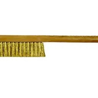 *Bahco Wood 28mm Brass Wire Brush, For Cleaning Metallic Surfaces