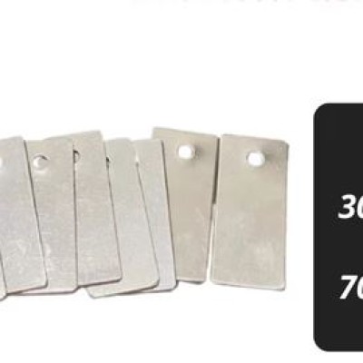 Aluminium Plate With Hole Punch Machine Tagging Name Tag Price Tag