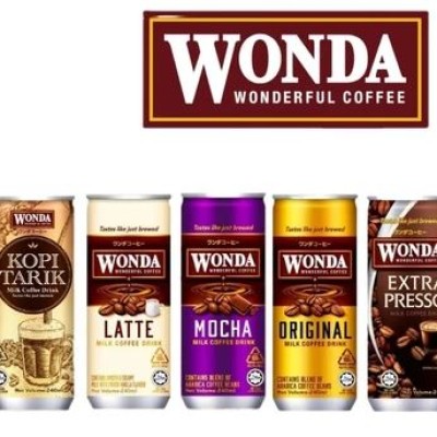 WONDA Coffee Original  Mocha  Latte  Tarik  Extra Presso (240ml x 24 Cans)