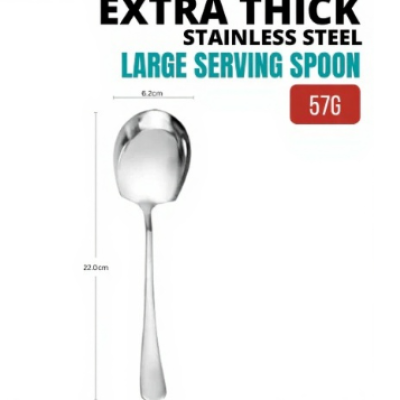 Extra Thick Cutlery Hotel Quality Stainless Steel Large Serving Spoon