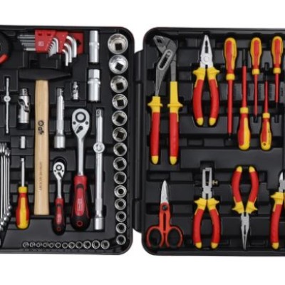 RS PRO 88 Piece Electricians Tool Kit with Case, VDE Approved