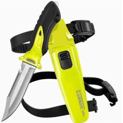 TUSA FK-910 outdoor diving knife stainless steel diving knife life-saving tool knife (Drop Point Blade)