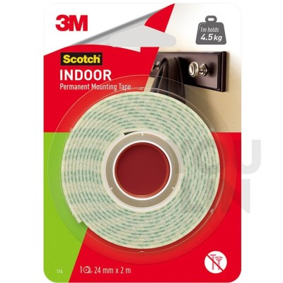 Scotch 114 Mounting Tape 24mm x 2m