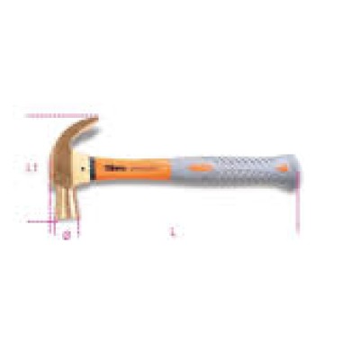 BETA Claw Hammer with Stainless Steel Handle, 883 g
