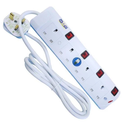 4 Gang SIRIM 5M Heavy Light Duty Extension Trailing Socket 5M