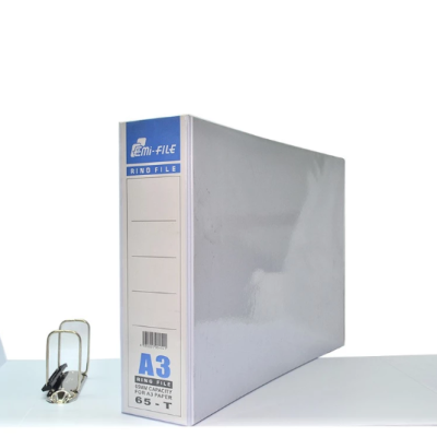 PVC WHITE FILE 2D A3, 65MM