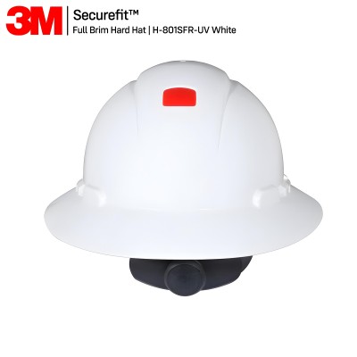 3M H 801SFR-UV FULL BRIM HARD HAT, Shell Logo | Without Chinstrap