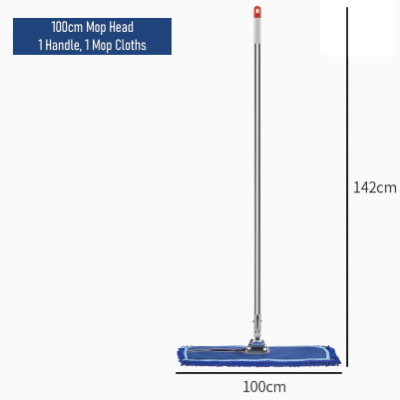 Commercial Hotel Industrial Flat Mop chenille C W dust mop replacement cloth 100cm
