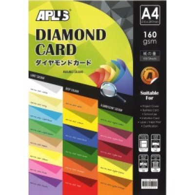 A4 160GSM Aplus Diamond Card 100's