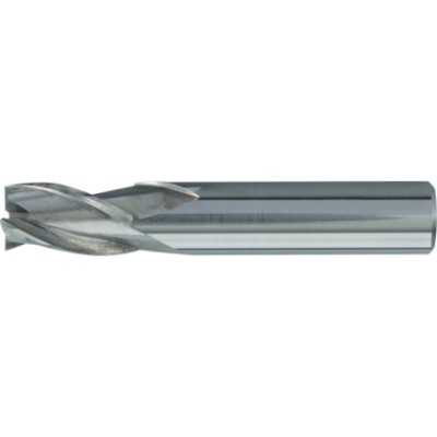 *Swisstech Series 48 Carbide 3 Flute Plain Shank Short Series Slot Drill - TiALN Coated - 6.00mm