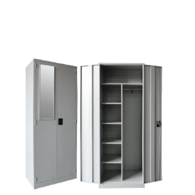 *FW 201  FULL HEIGHT WARDROBE WITH STEEL SWINGING DOOR