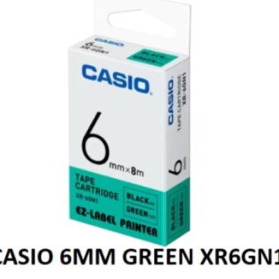 CASIO EZ-LABEL TAPE 6MM GREEN