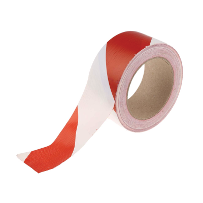 FLOOR MARKING TAPE RED WHITE 48MMX33M TRICYCLE