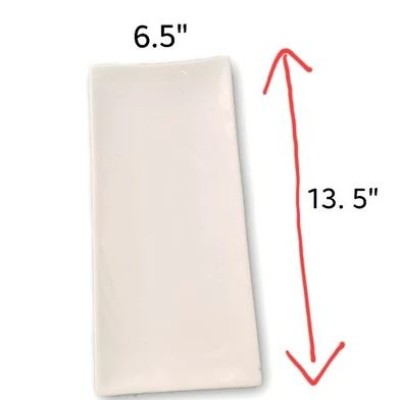 Rectangle Plate 13.5" x 6.5"