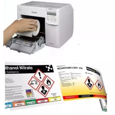 Inkjet Print Matt PP Label Roll Blank for ColorWorks 125mm(H) x 75mm(W) (Custom make size)