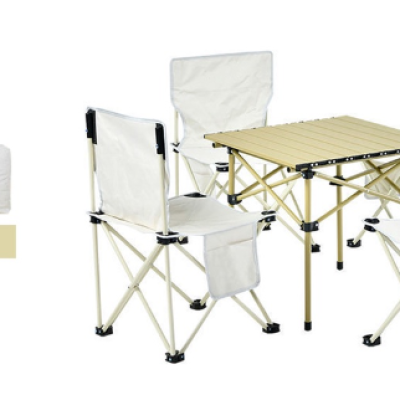 *Camping Table and Chair 5pcs Set With Carry Bag