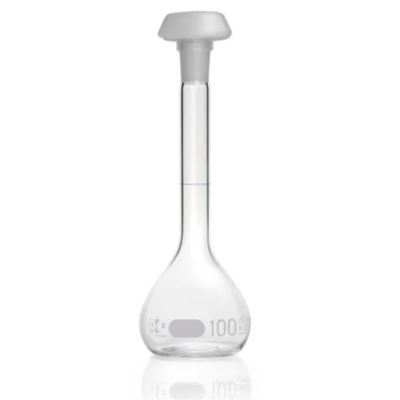 Duran Volumetric Flask 100 ml Class A with PE Stopper (1pc) PN DU246782554