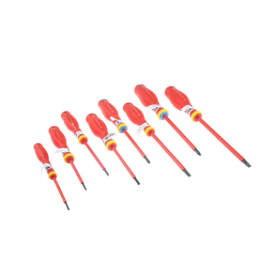 Facom Pozidriv; Slotted Insulated Screwdriver Set, 8-Piece