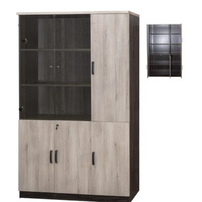 *Book Shelf With Glass Door + Single Wooden Door Cabinet